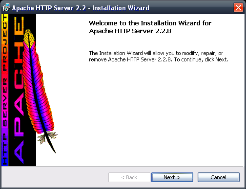 apacheインストール